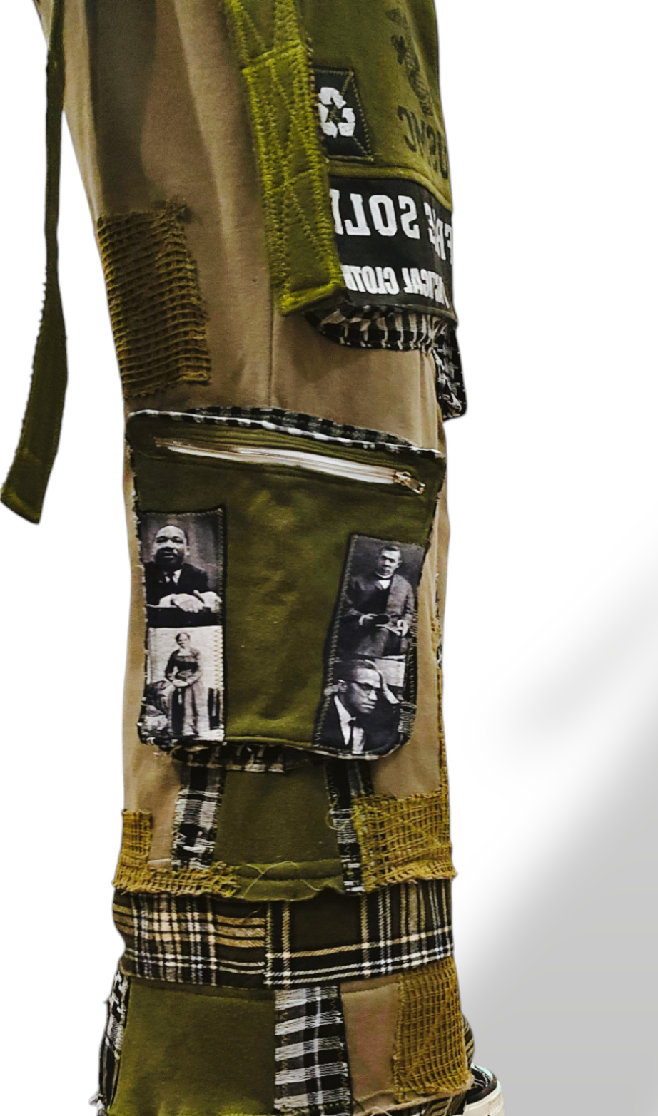 Deconstruction Military Green Jogger Pants