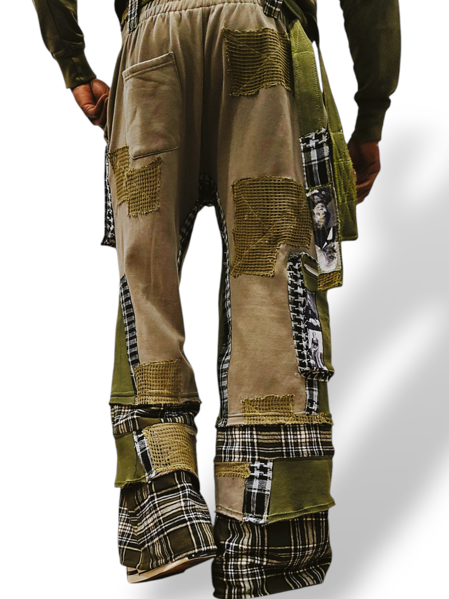 Deconstruction Military Green Jogger Pants