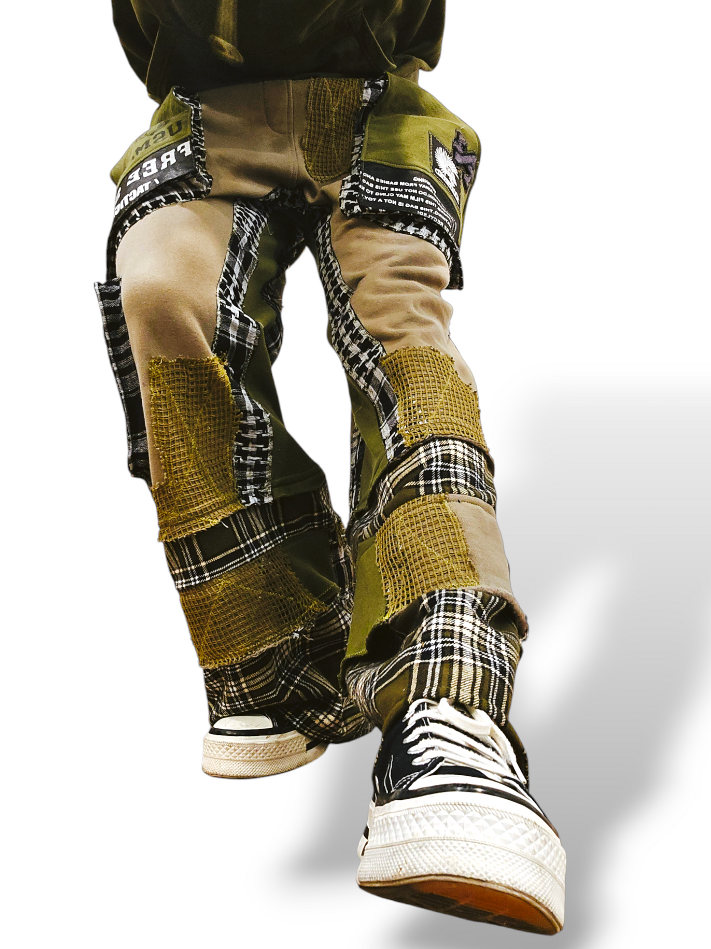 Deconstruction Military Green Jogger Pants