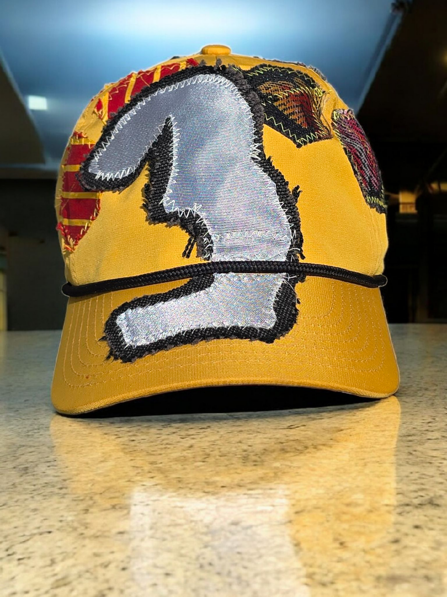 Checker patches caps