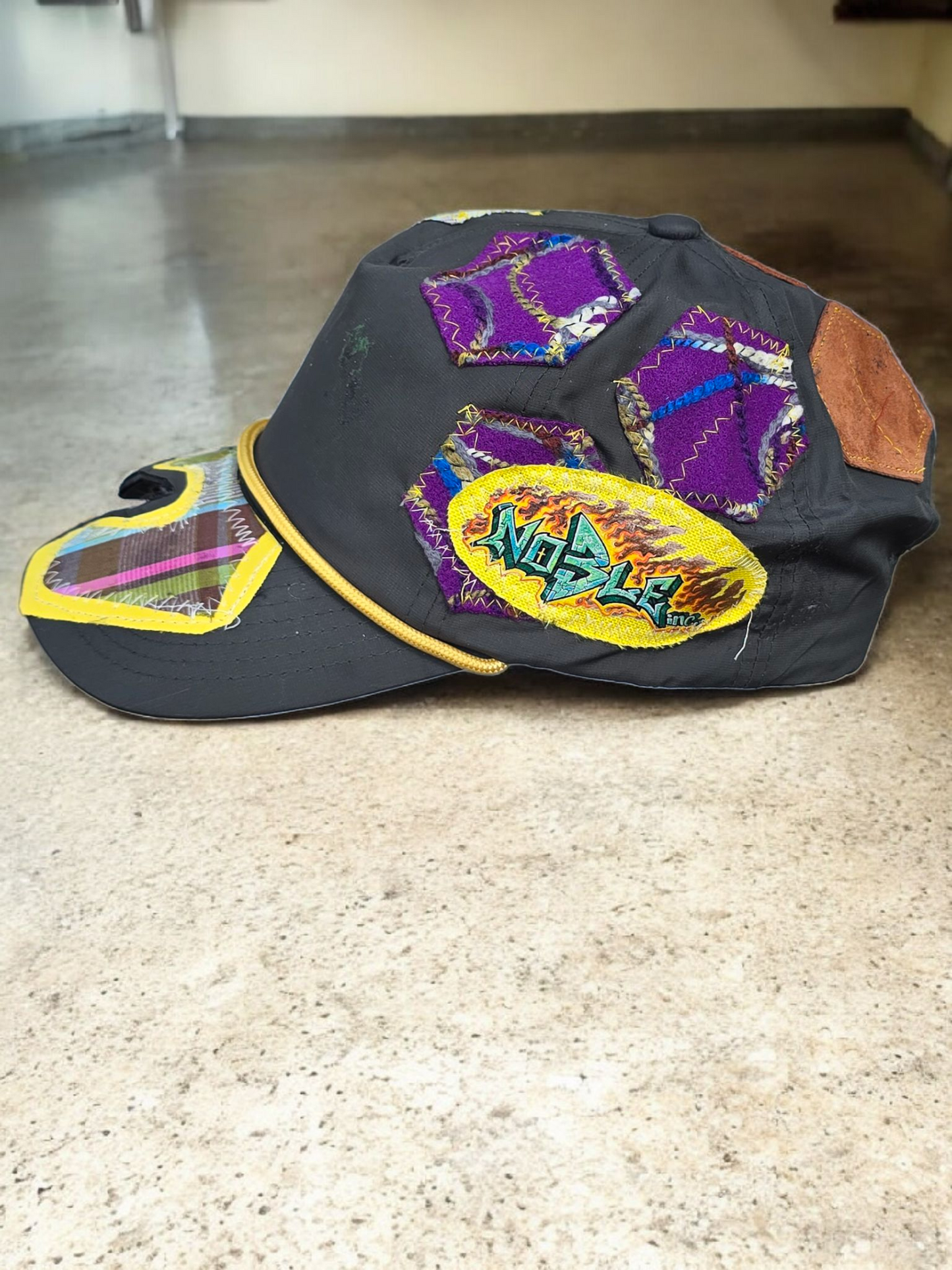 Checker patches caps