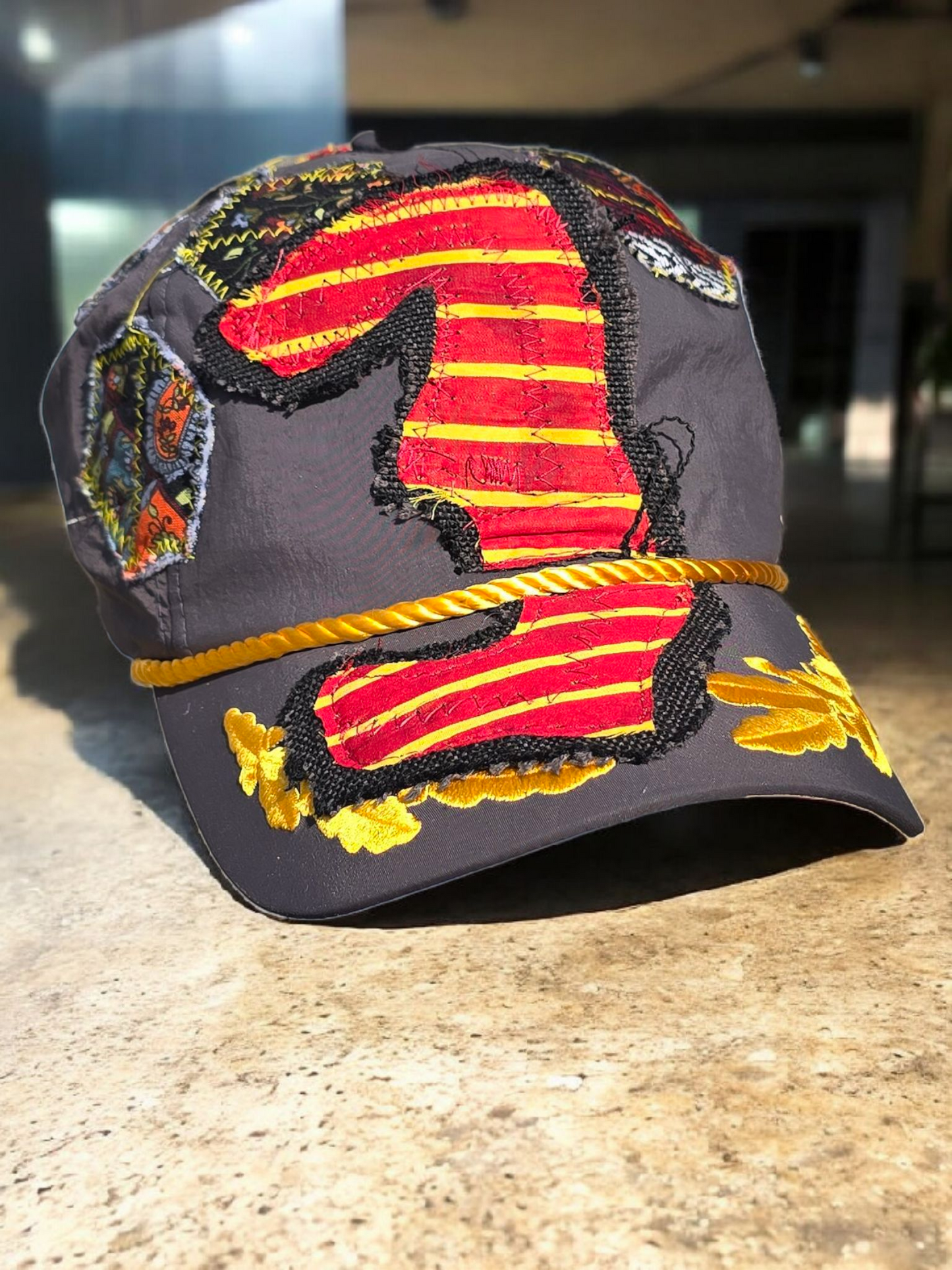 Checker patches caps