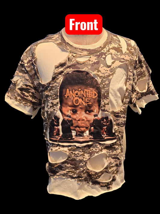 The Anointed One distress shirt