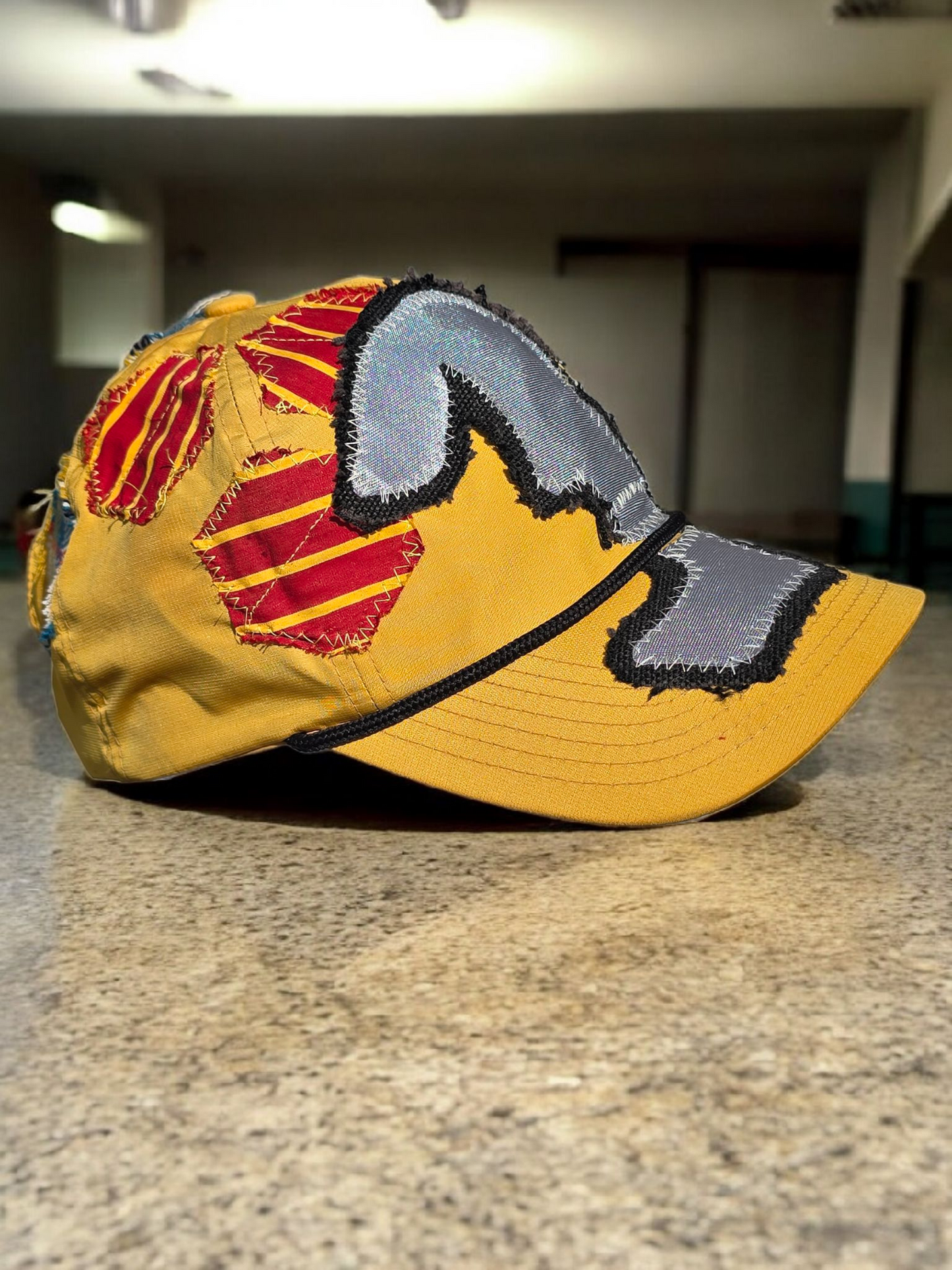 Checker patches caps