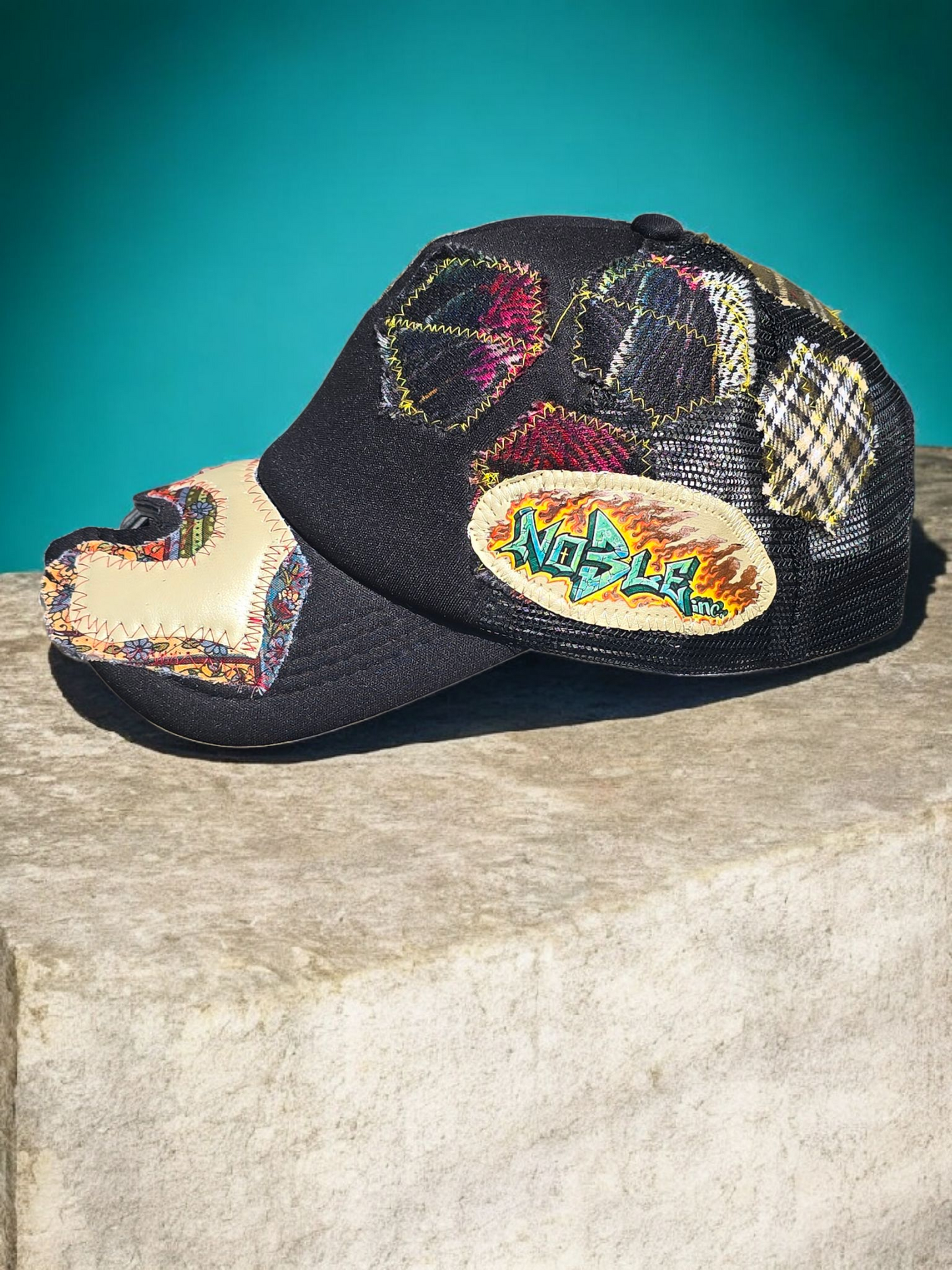 Checker patches caps