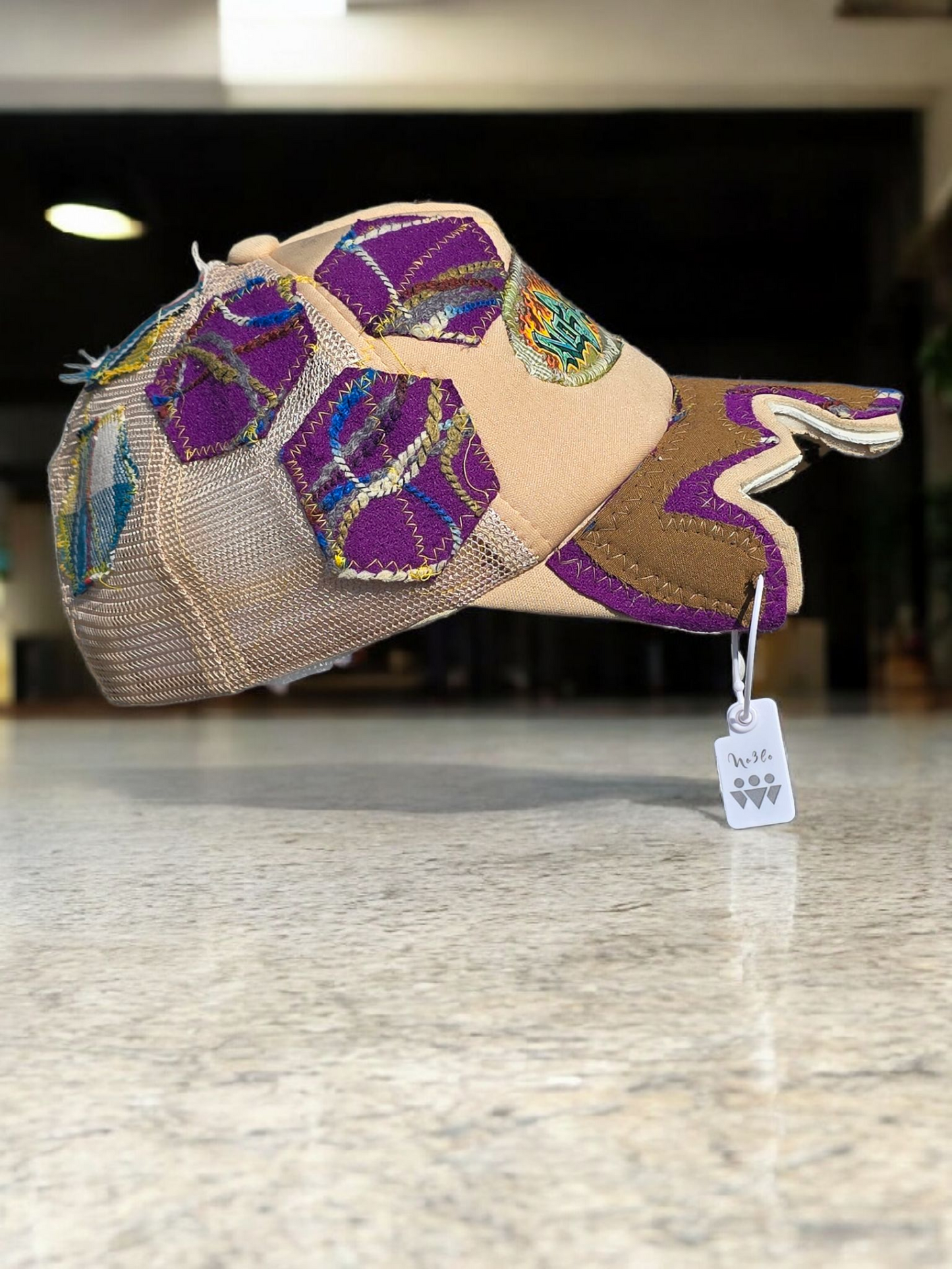 Checker patches caps